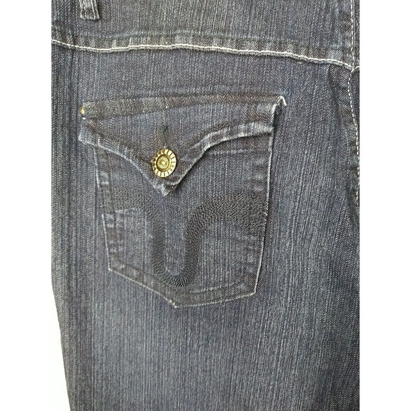 Hipstar Medium Wash Denim 5 Pocket Straight Leg Jeans Size 16 - Picture 12 of 14